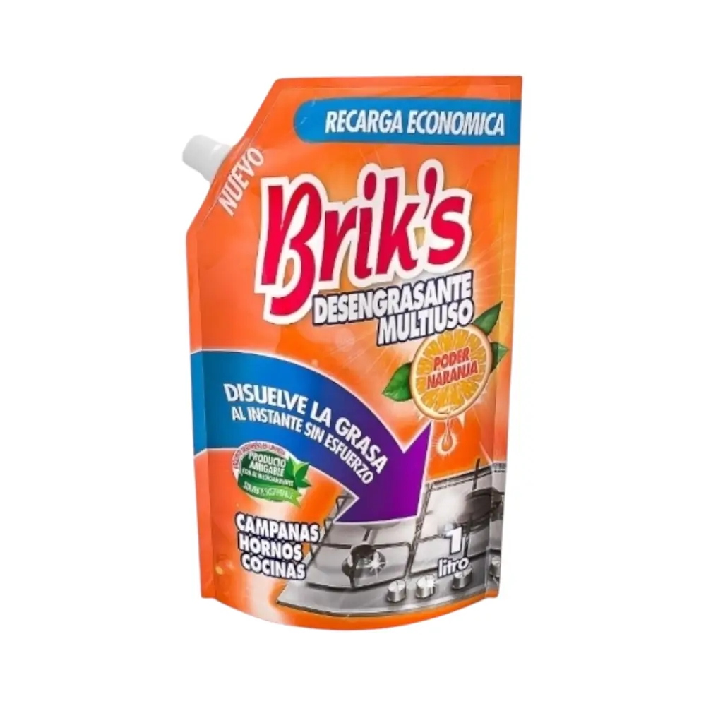 desengrasante multiuso briks naranja 1 litro