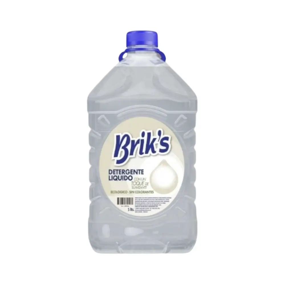 detergente liquido briks ecologico sin colorantes 5 litros