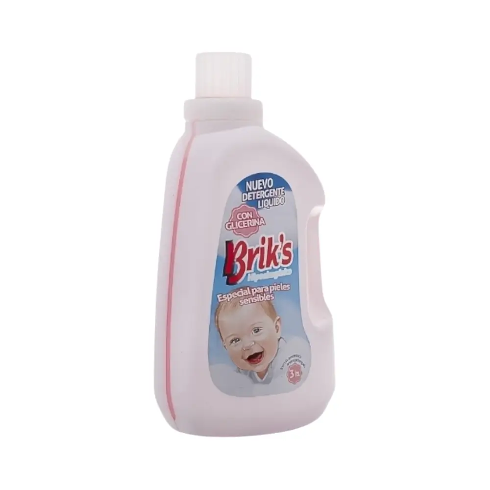 detergente liquido briks pieles sensibles bebe 3 litros