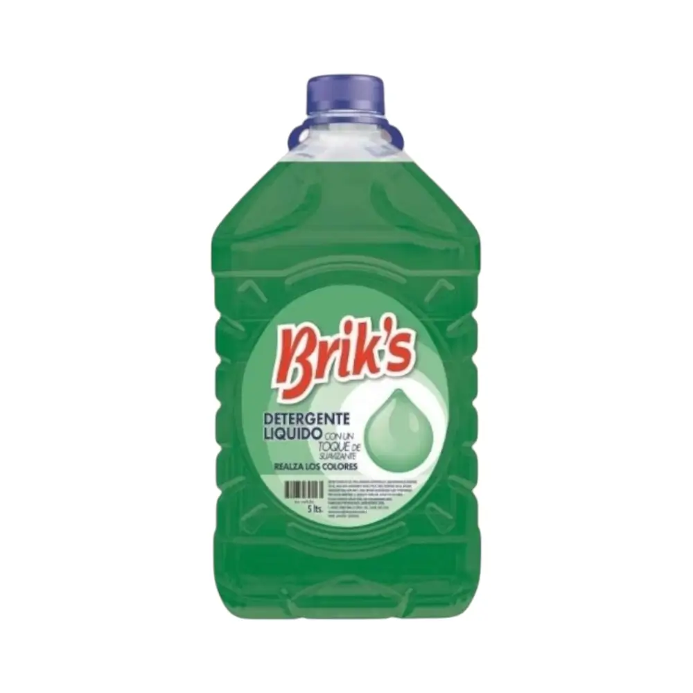 detergente liquido briks realza los colores 5 litros