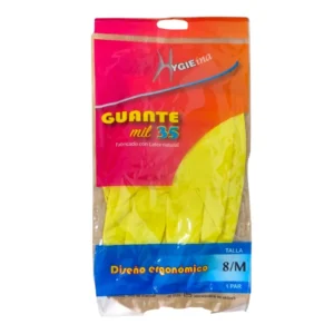 guante latex hygieina mil 35 amarillo talla m
