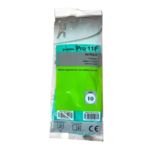 guante nitrilo hygieina pro 11f verde talla 10