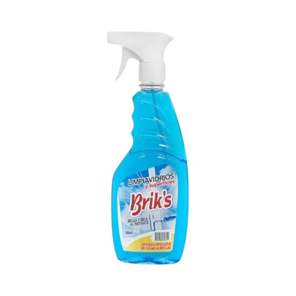 limpiavidrios y superficies briks 500ml