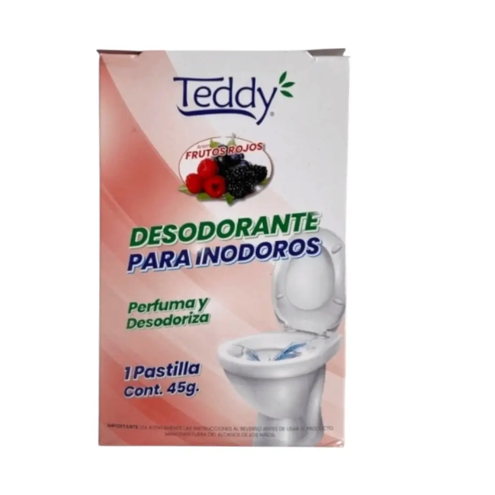 pastilla inodoro desodorante teddy frutos rojos 45g