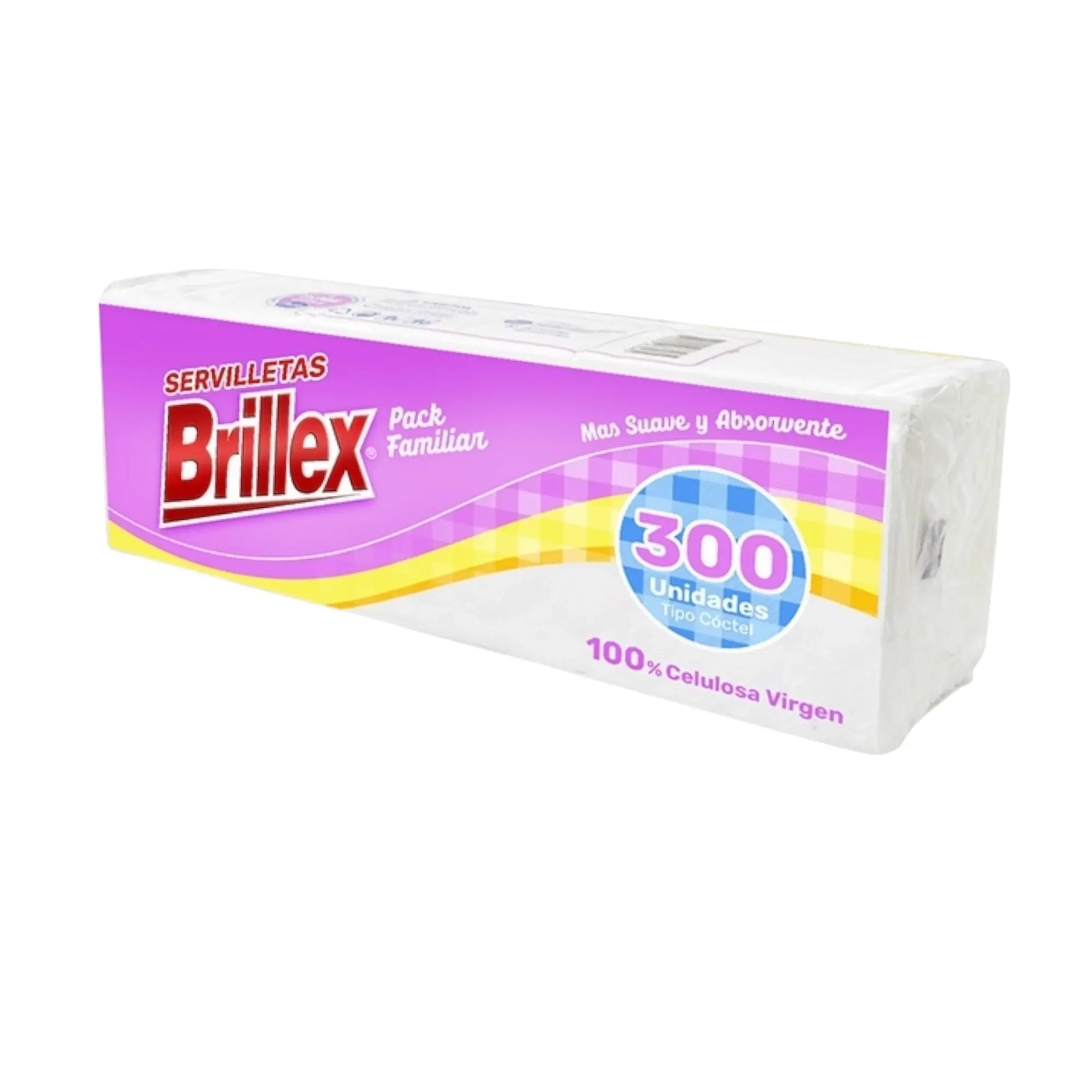 servilletas cocktail brillex pack familiar 300unidades
