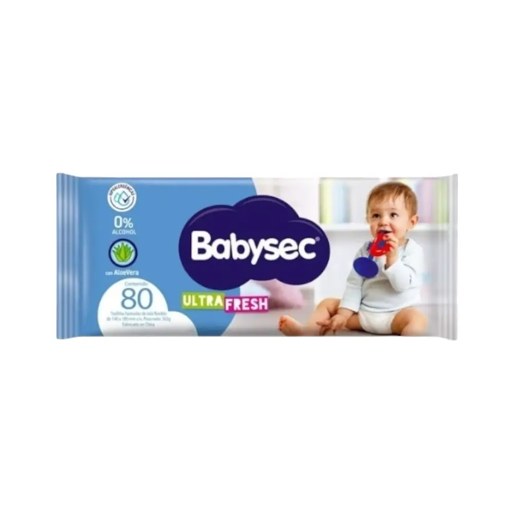 toallitas humedas babysec ultra fresh 80unidades