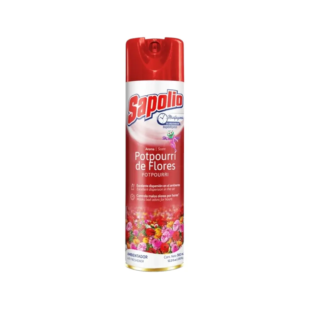 Desod. Ambiental Sapolio - Potpourri de Flores (360 ml)