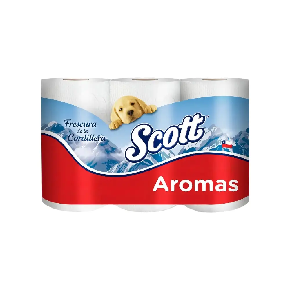 Papel Higiénico Scott Aromas Doble Hoja (6 Rollos) - Imagen 2