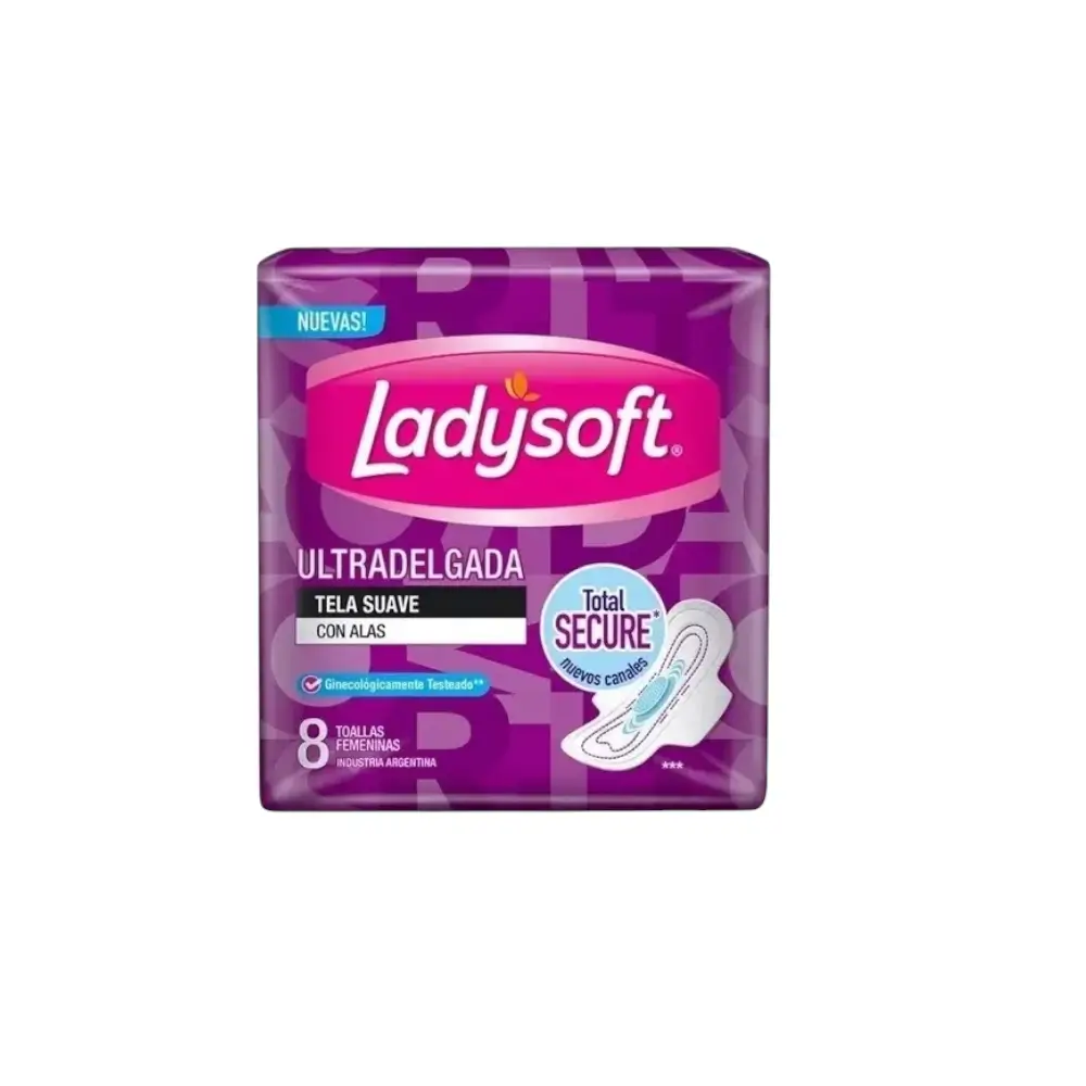 Toallas Higiénicas Ladysoft Ultradelgada (8 un)
