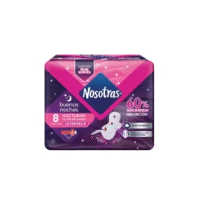 Toallas Higiénicas Nosotras Nocturna Ultraseca (8 un)